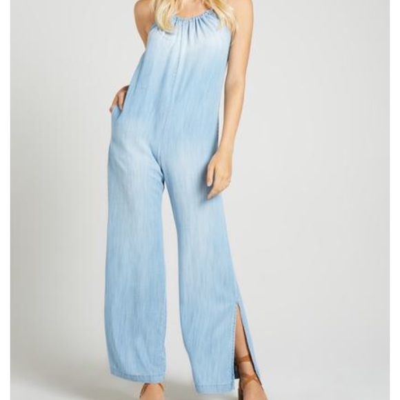 flowy wide leg jumpsuit